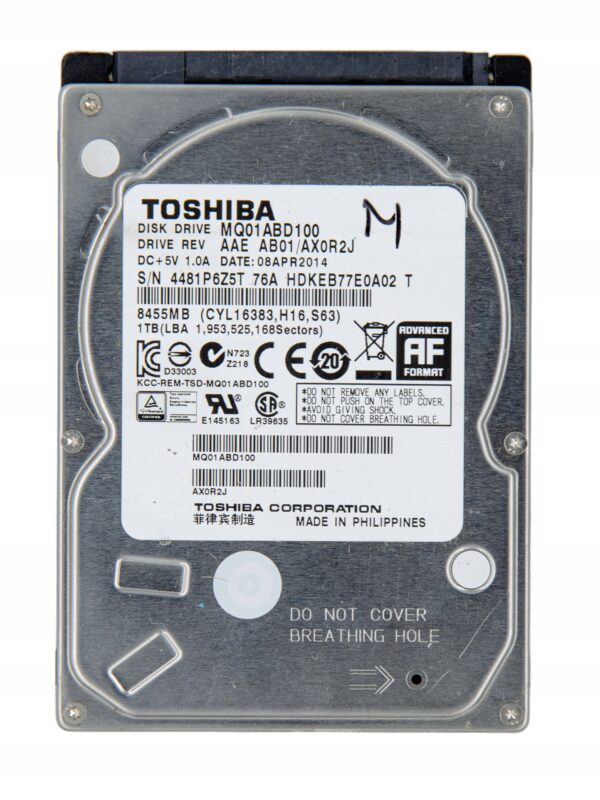 Dysk twardy Toshiba MQ01ABD100 1TB SATA II 2,5"