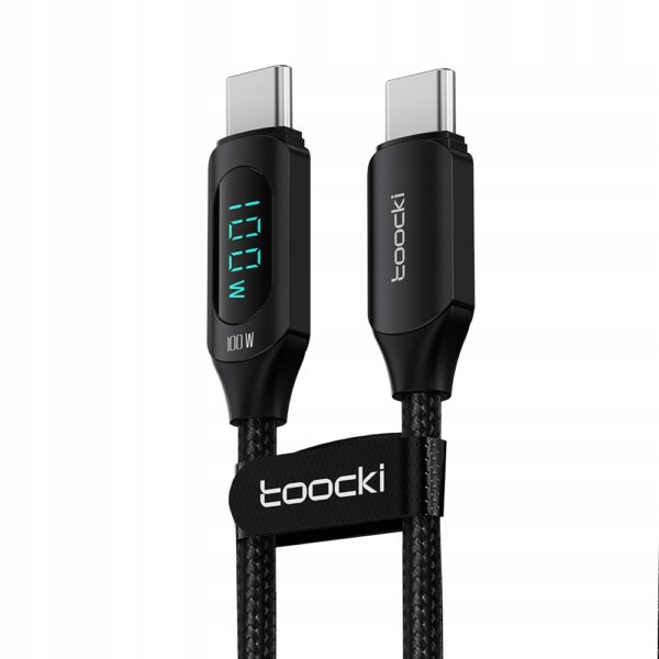 Kabel Toocki USB typ C - USB typ C 2 m czarny - obrazek 8