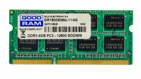 Pamięć RAM DDR3 Goodram GR1600S364L11/4G 4 GB