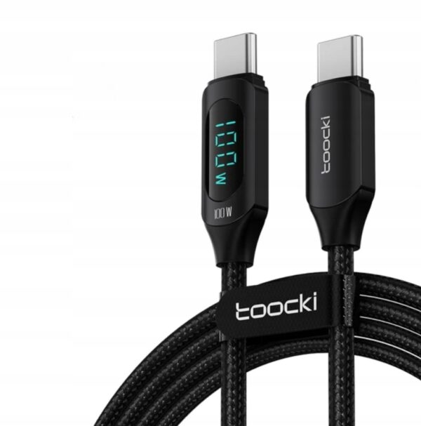 Kabel Toocki USB typ C - USB typ C 2 m czarny - obrazek 9