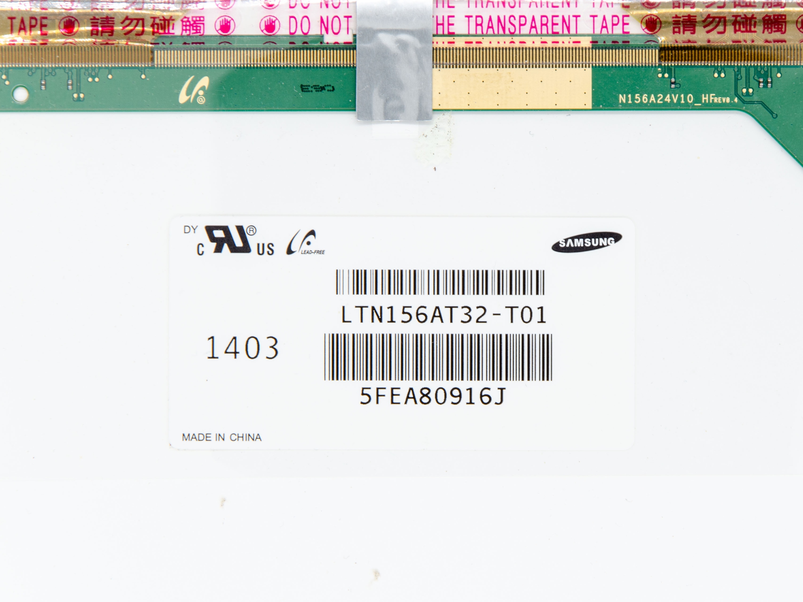 Matryca LED TN błyszcząca 15,6 " 1366 x 768 Samsung LTN156AT32-T01 - obrazek 3