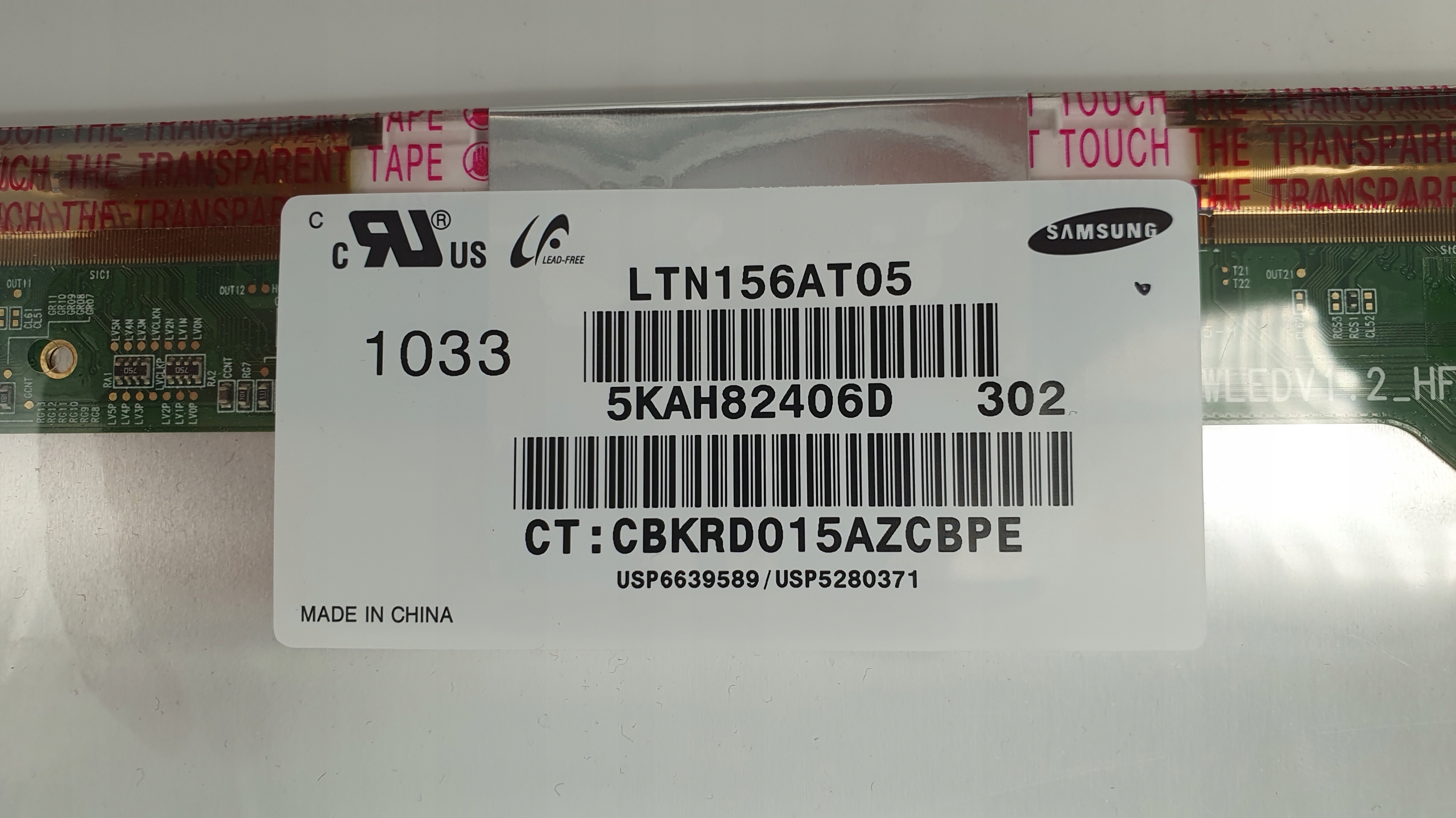 Matryca LED TN matowa 15,6 " 1366 x 768 Samsung - obrazek 5