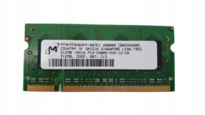 Pamięć RAM Micron DDR2 512 MB 667