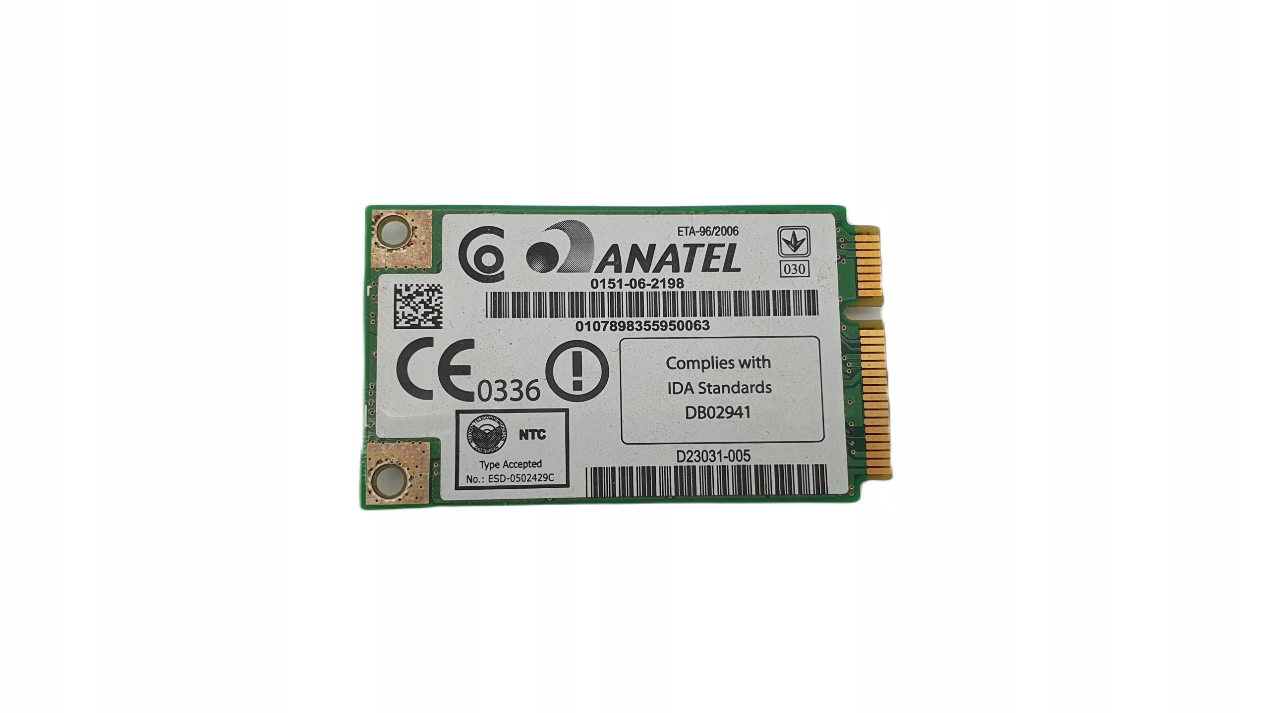 Karta Wifi Intel Anatel WM3945ABG - obrazek 2