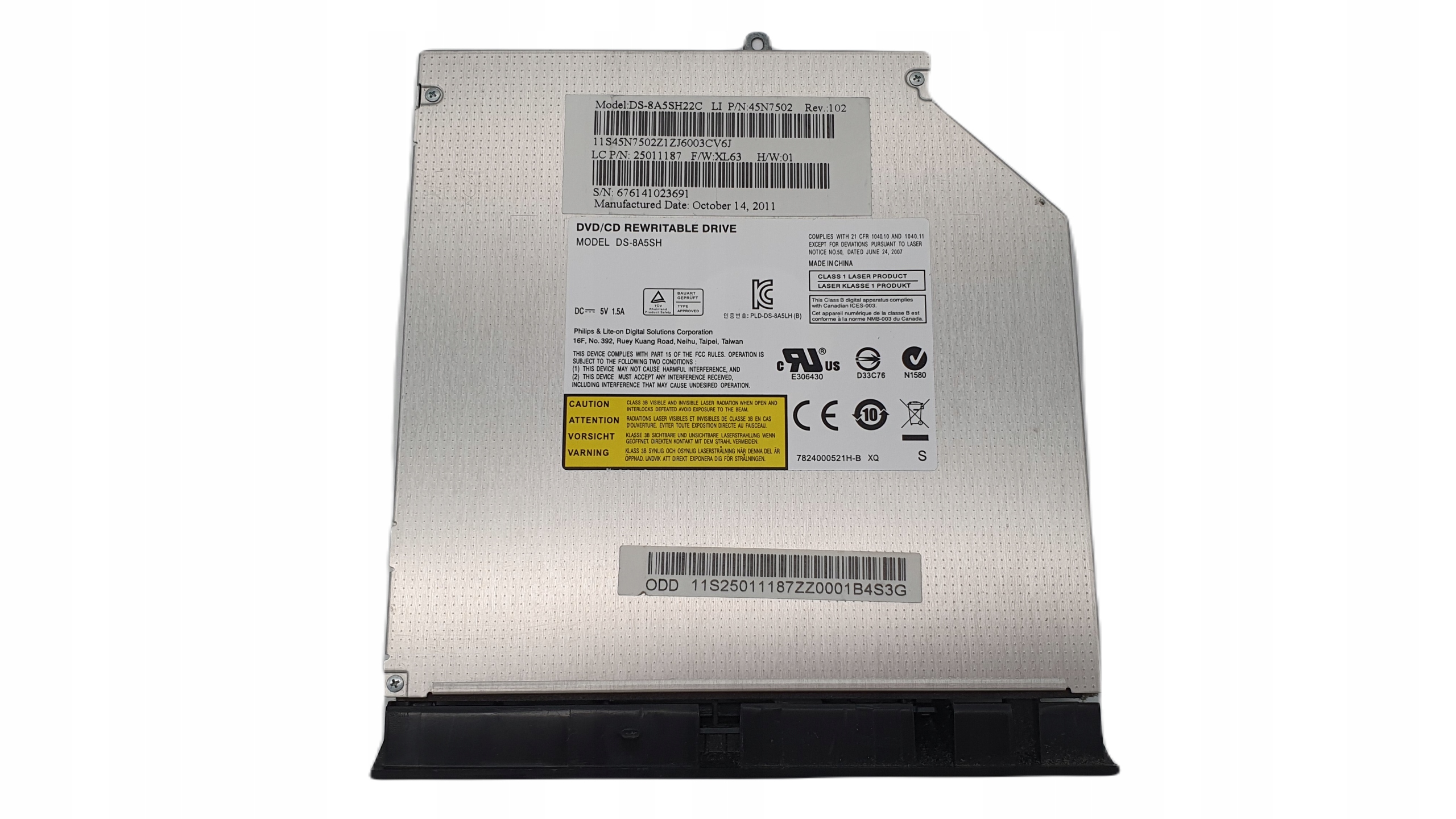 Nagrywarka DVD Phillips DS-8A5SH Samsung RV511